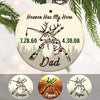 Personalized Haven Has My Hero Dad Memorial Circle Ornament NB92 67O60 1