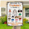 Personalized Mom Grandma Metal Sign JL74 26O58 1