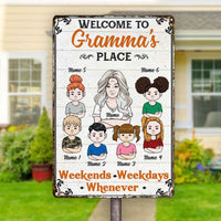 Personalized Mom Grandma Metal Sign JL74 26O58 thumb 1