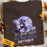 Personalized Halloween Good Witch Bad Witch T Shirt JL163 30O47 thumb 1