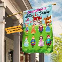 Personalized Grandma Castle Garden Flag JL81 95O53 thumb 1