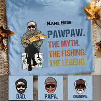 Personalized Legend Fishing Dad Grandpa T Shirt MR161 65O53 thumb 1