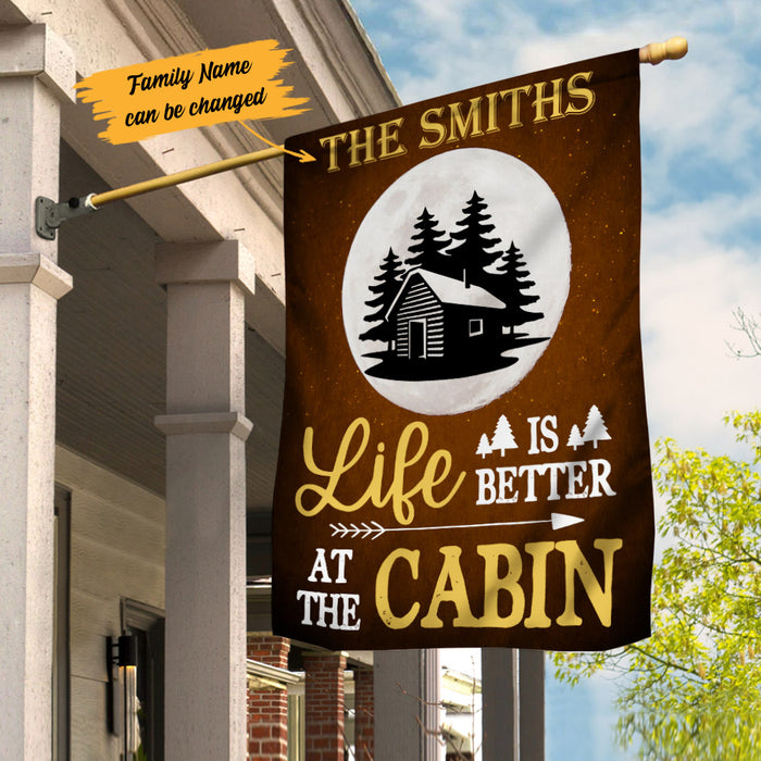 Personalized Life Is Better At The Cabin Flag AG181 29O53 1