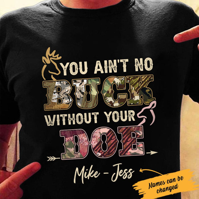 Personalized Hunting Husband & Wife T Shirt JN211 95O53 1