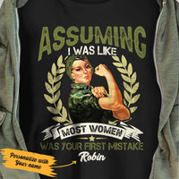 Personalized Female Veteran  T Shirt JN51 90O53 thumb 1