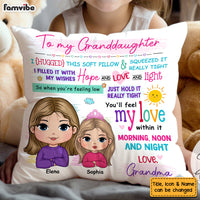 Personalized Gift For Granddaughter Hug This Pillow 32252 thumb 1
