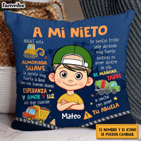 Personalized Gift For Grandson Construction Spanish Pillow 31018 thumb 1