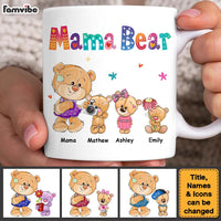 Personalized Mama Bear Colorful Flower Mug 25231 thumb 1