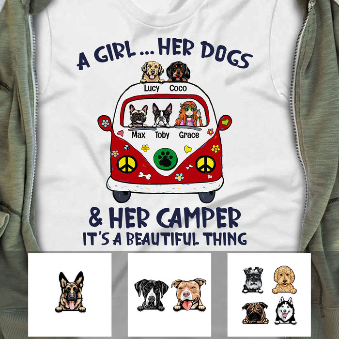 Personalized Camping Dog T Shirt OB202 85O53 1