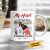 Personalized BWA Couple My Heart Is Wherever You Are Mug AG262 73O47 1
