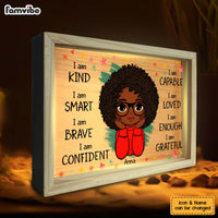 Personalized Gift For Daughter Affirmation I Am Kind Picture Frame Light Box 31505 thumb 1