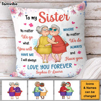Personalized Gift For Friends Sisters Love You Forever Pillow 31106 thumb 1