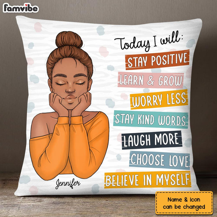 Personalized Gift For Daughter Today I Will Pillow 24632 1