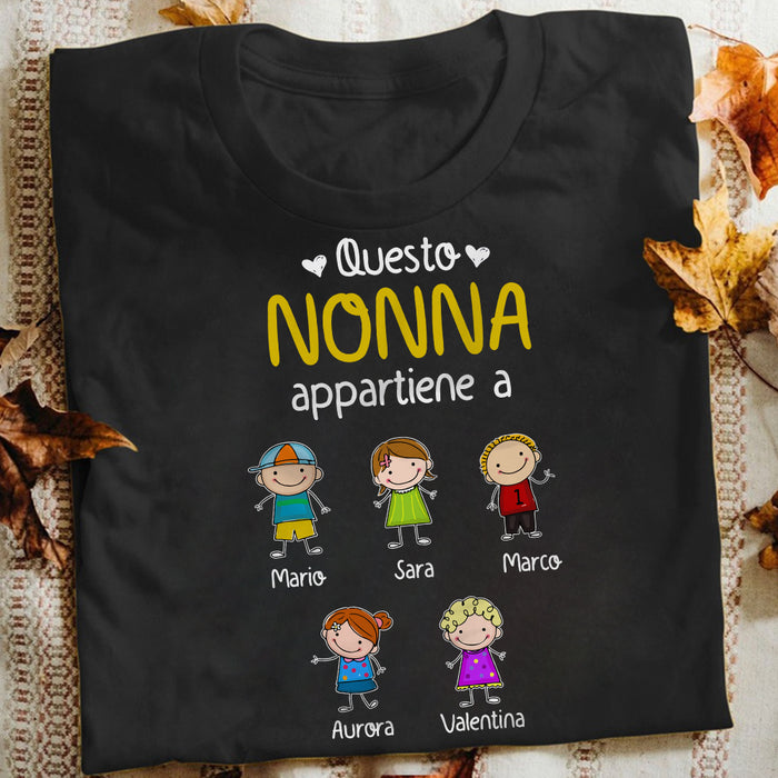 Personalized Nonna Italian Grandma Shirt - Hoodie - Sweatshirt MR235 81O34 1