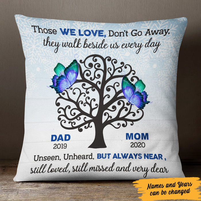 Personalized Butterfly Memorial Mom Dad Pillow FB225 81O47 (Insert Included) 1