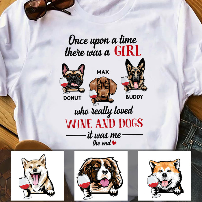Personalized Dog Wine T Shirt OB232 85O47 1