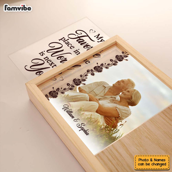 Personalized Couples Gift Upload Photo My Favorite Place In The World Picture Frame Light Box 31300 1