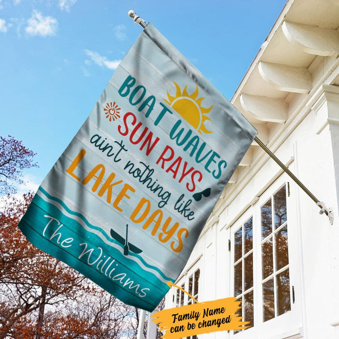 Personalized Lake Days Garden Flag JN271 87O34 1