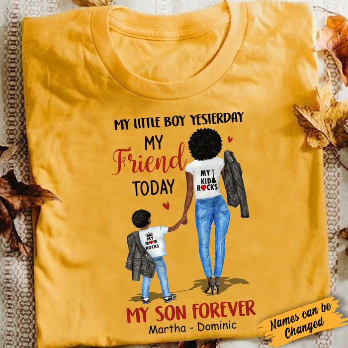 Personalized BWA Mom And Son Forever T Shirt AG86 65O34 1