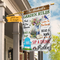 Personalized Garden Rules Gardening Flag AG201 67O47 thumb 1