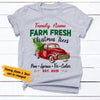 Personalized Family Farms Christmas Trees T Shirt NB41 95O36 1