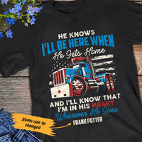 Personalized  Trucker Wife T Shirt JN191 95O53 thumb 1