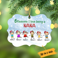 Personalized Grandma Nana Christmas Benelux Ornament NB135 81O34 thumb 1