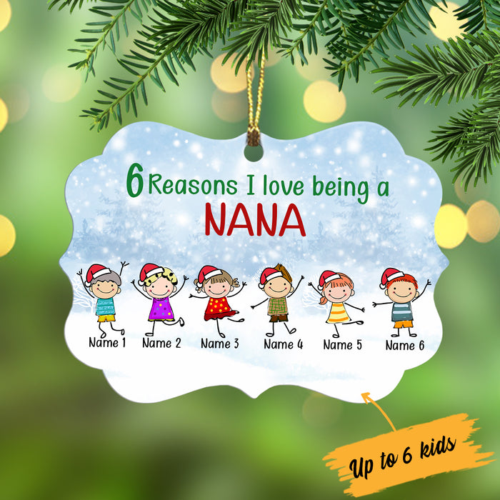 Personalized Grandma Nana Christmas Benelux Ornament NB135 81O34 1