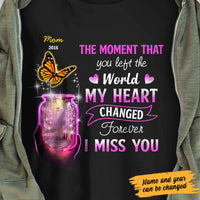 Personalized Memorial Butterfly Mom Dad T Shirt MR314 30O47 thumb 1