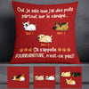 Personalized Dog Hair Furniture Chien French Pillow AP122 87O53 (Insert Included) 1