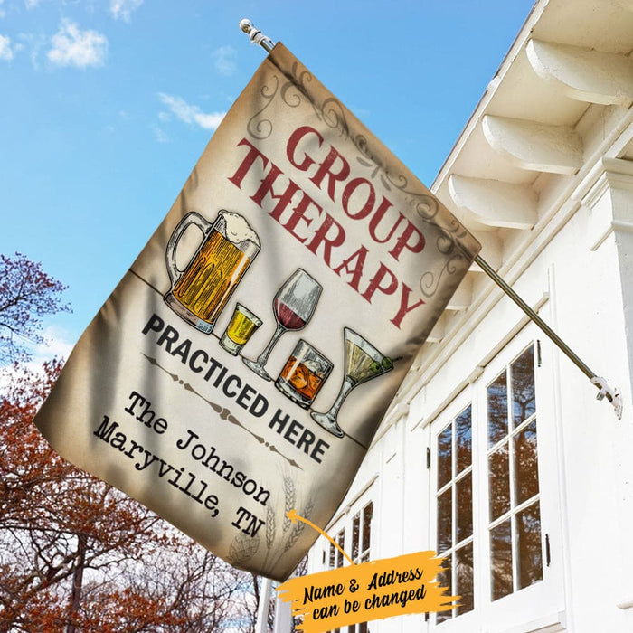 Personalized Group Therapy Garden Flag JN261 81O34 1