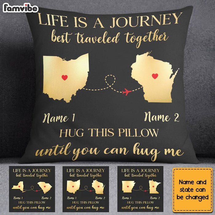 Personalized A Journey Long Distance  Pillow SB251 85O36 1