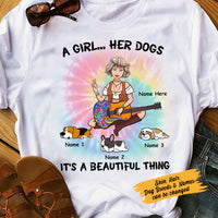 Personalized Dog Hippie Girl Beautiful Things T Shirt JN242 95O58 thumb 1