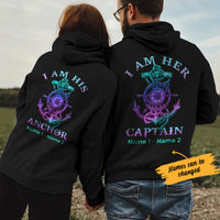 Personalized Captain And Anchor Love Couple Hoodie SB212 30O34 thumb 1
