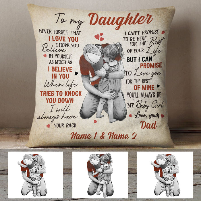 Personalized Dad Grandpa To My Son Daughter Pillow MR182 95O60 1