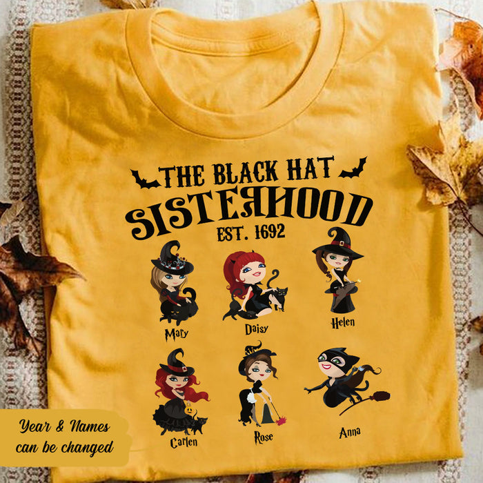 Personalized Halloween Witch Sisterhood Gold T Shirt JL171 65O58 1