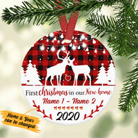Personalized Deer Hunting Couple Our New Home  Ornament SB93 67O34 thumb 1