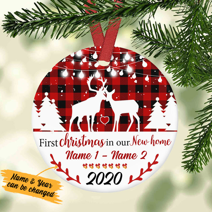 Personalized Deer Hunting Couple Our New Home  Ornament SB93 67O34 1