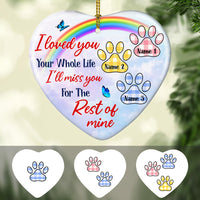 Personalized Dog Memorial Heart Ornament NB301 26O57 thumb 1