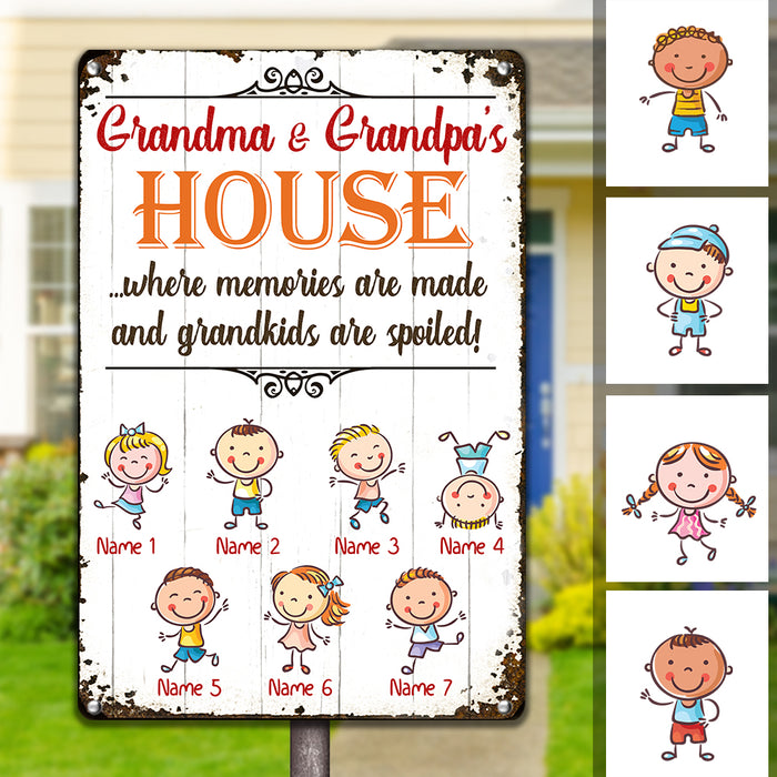 Personalized Mom Grandma Grandpa Metal Sign JL71 26O34 1