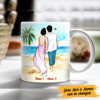 Personalized Couple Beach Mug JN84 26O47 thumb 1