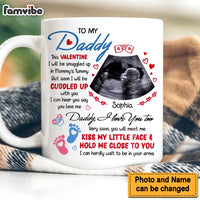 Personalized Pregnancy Gift This Valentine I'll Be Snuggled Up Upload Photo Mug 31283 thumb 1