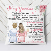 Personalized Mom Grandma You Are My World Pillow MR301 95O34 (Insert Included) thumb 1