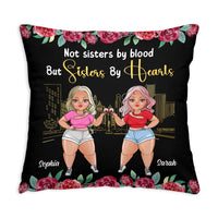 Personalized Gift For Friends Sisters By Hearts Pillow 30777 thumb 1