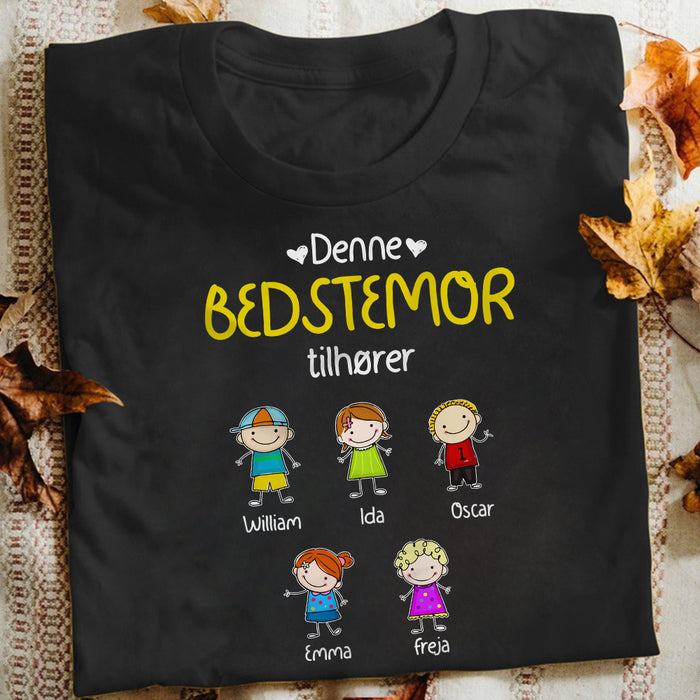 Personalized Grandma Belongs Danish Bedstemor Shirt - Hoodie - Sweatshirt AP64 81O34 1