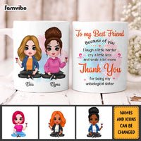 Personalized Gift For Friends Sister Thank You Mug 30902 thumb 1