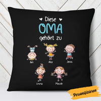 Personalized Oma German Grandma Belongs Pillow AP87 67O57 (Insert Included) thumb 1