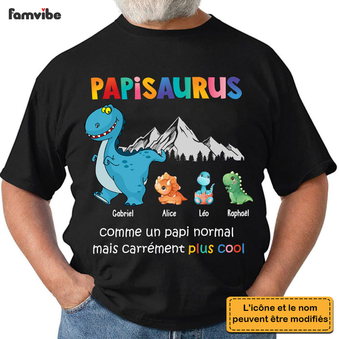 Personalized Gift For Grandpa French Papisaurus Shirt - Hoodie - Sweatshirt 30120 1