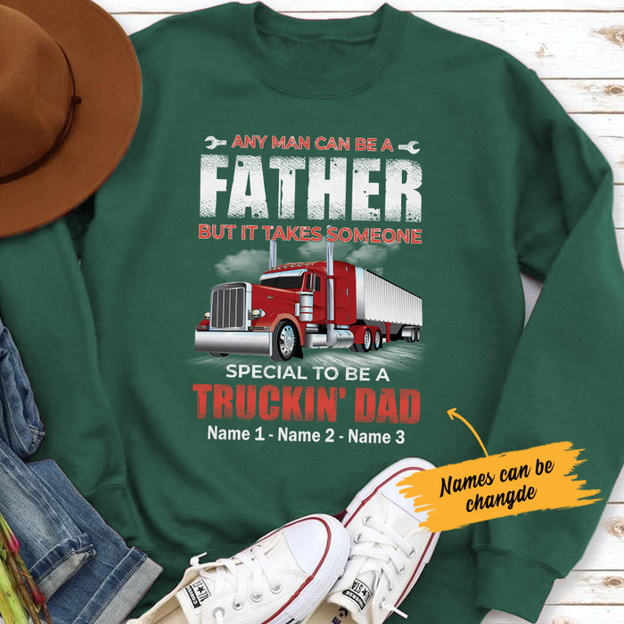 Personalized Dad Trucker Sweatshirt NB302 87O34 1