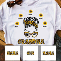 Personalized Mom Grandma Sunflowers T Shirt AP74 30O53 thumb 1